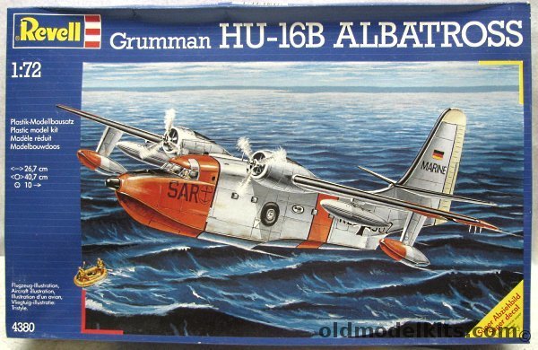 Revell 1/72 Grumman Hu-16B Albatross - USAF 354th Tactical Fighter Wing or German MFG 5 Kiel Holtenau - (UF-2) - (ex Monogram), 4380 plastic model kit